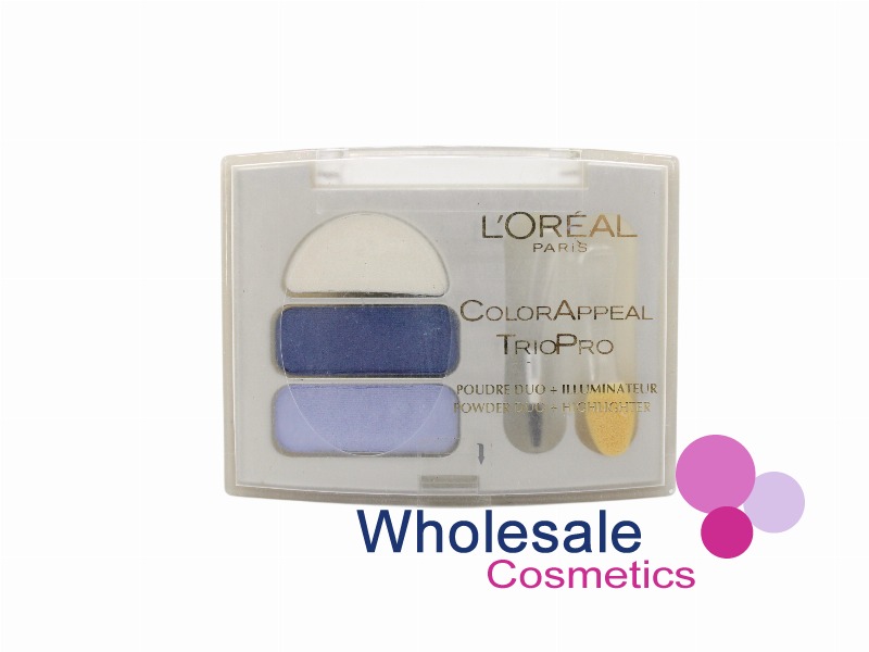 6 x L'Oreal Colour Appeal Trio Pro Eye Shadows - 301 MIDNIGHT BLUE